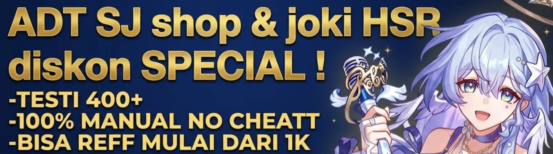 Jasa Joki Honkai Star Rail dan Genshin Impact (Daily, Event, Abyss, Simulated Universe) Mulai 1K